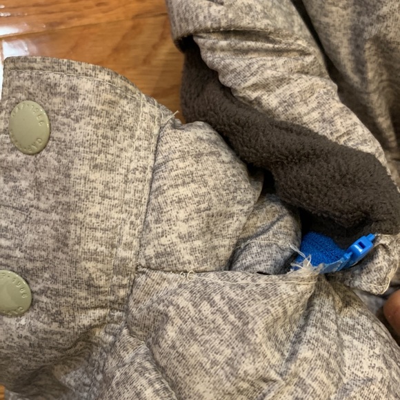 Puffer Coat with Detachable Hood and Fleece Lining - Picture 6 of 6